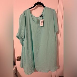 Torrid Aqua Mint Shirt - Size 5